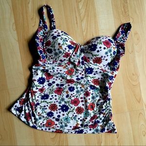 Liz Claiborne Floral Tankini